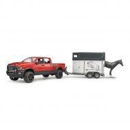 Bruder Ram 2500 Power Wagon with Horse Trailer and Horse