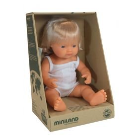 Miniland Doll Caucasian Girl 38 cm