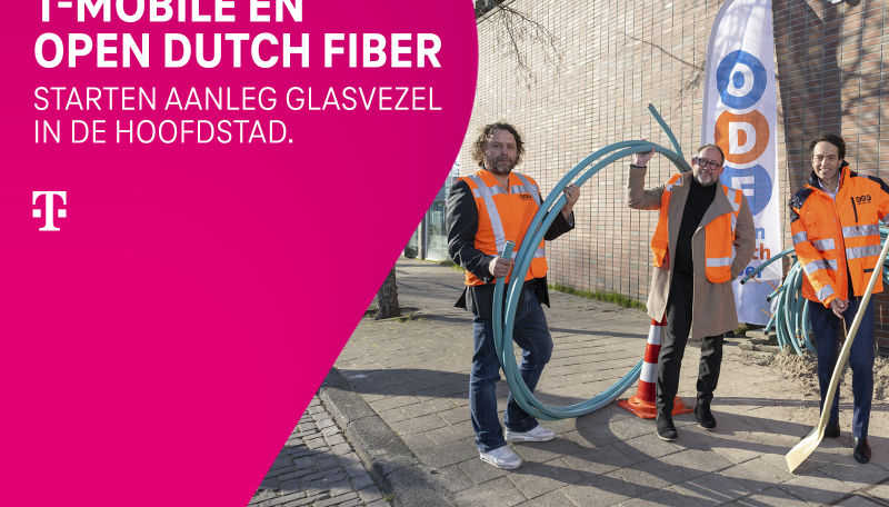 Open Dutch Fiber start glasvezeluitrol in Amsterdamse wijken Bos en Lommer en Westerpark