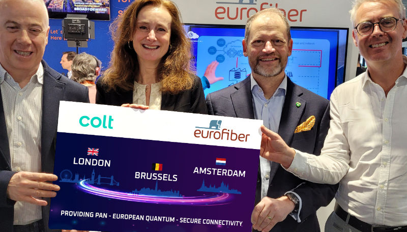 Eurofiber en Colt bouwen kwantumbeveiligd netwerk van financiële data in Europa