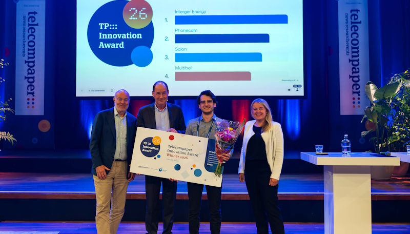 Integer Energy wint Telecompaper Innovation Award 2026