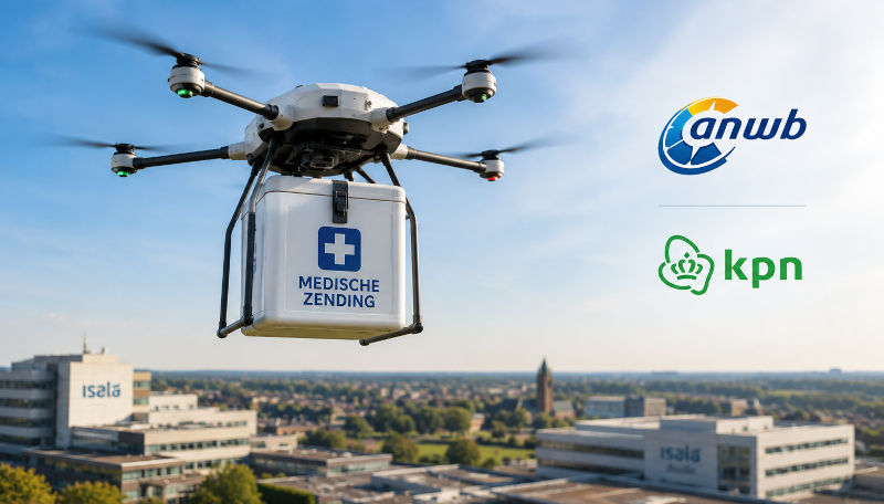 Medische dronepilot met KPN-netwerk loopt door tot medio 2027