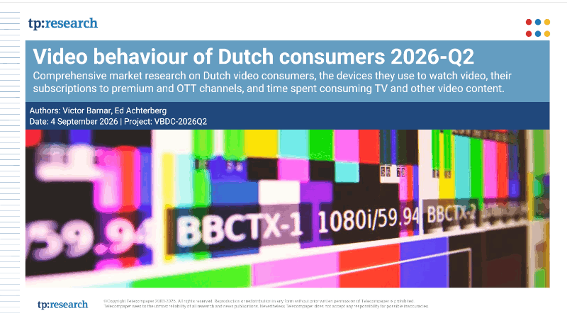 Video behaviour of Dutch consumers 2026-Q2