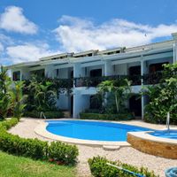 pool area and garden view