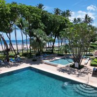Beach front pool