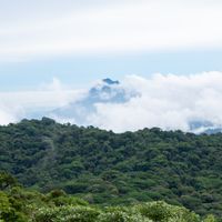 View of Arenal Volcano from the Santa Elena Reserve