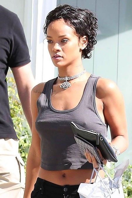 Rihanna Short Curly Hair