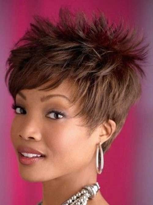 Great Spiky Short Haircut for Black Women