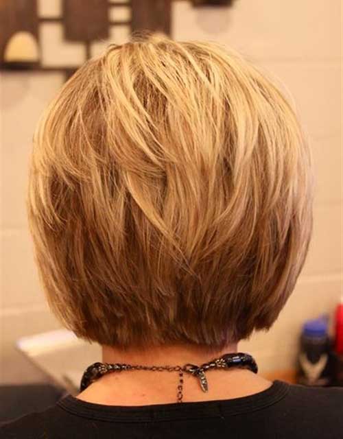 Back View of Blonde Bob