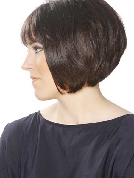 A Line Bob with Bangs