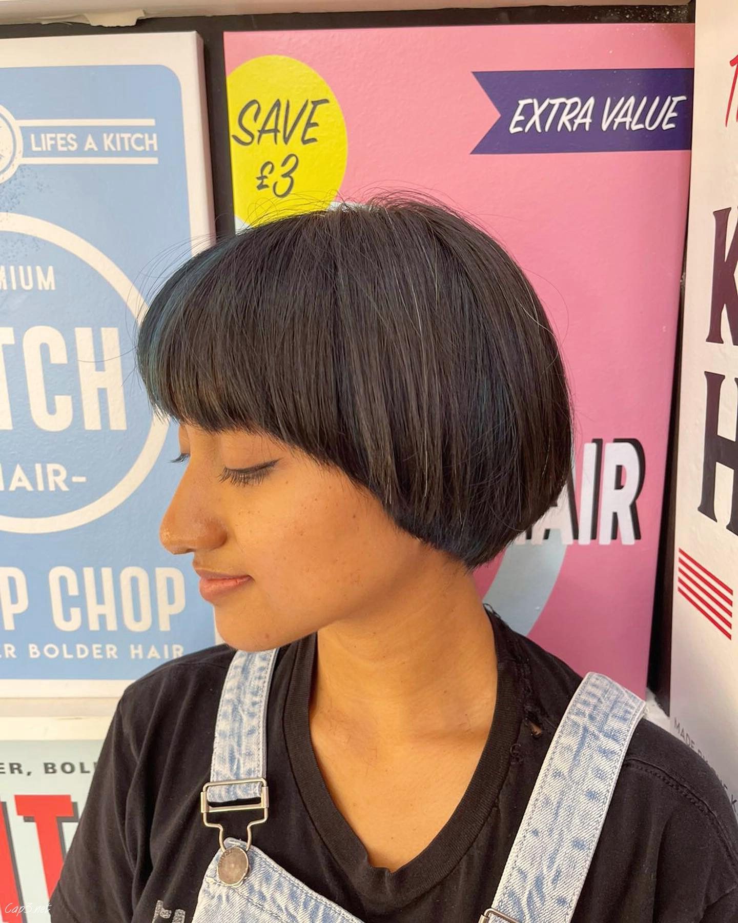 Brown Defined Pageboy Haircut