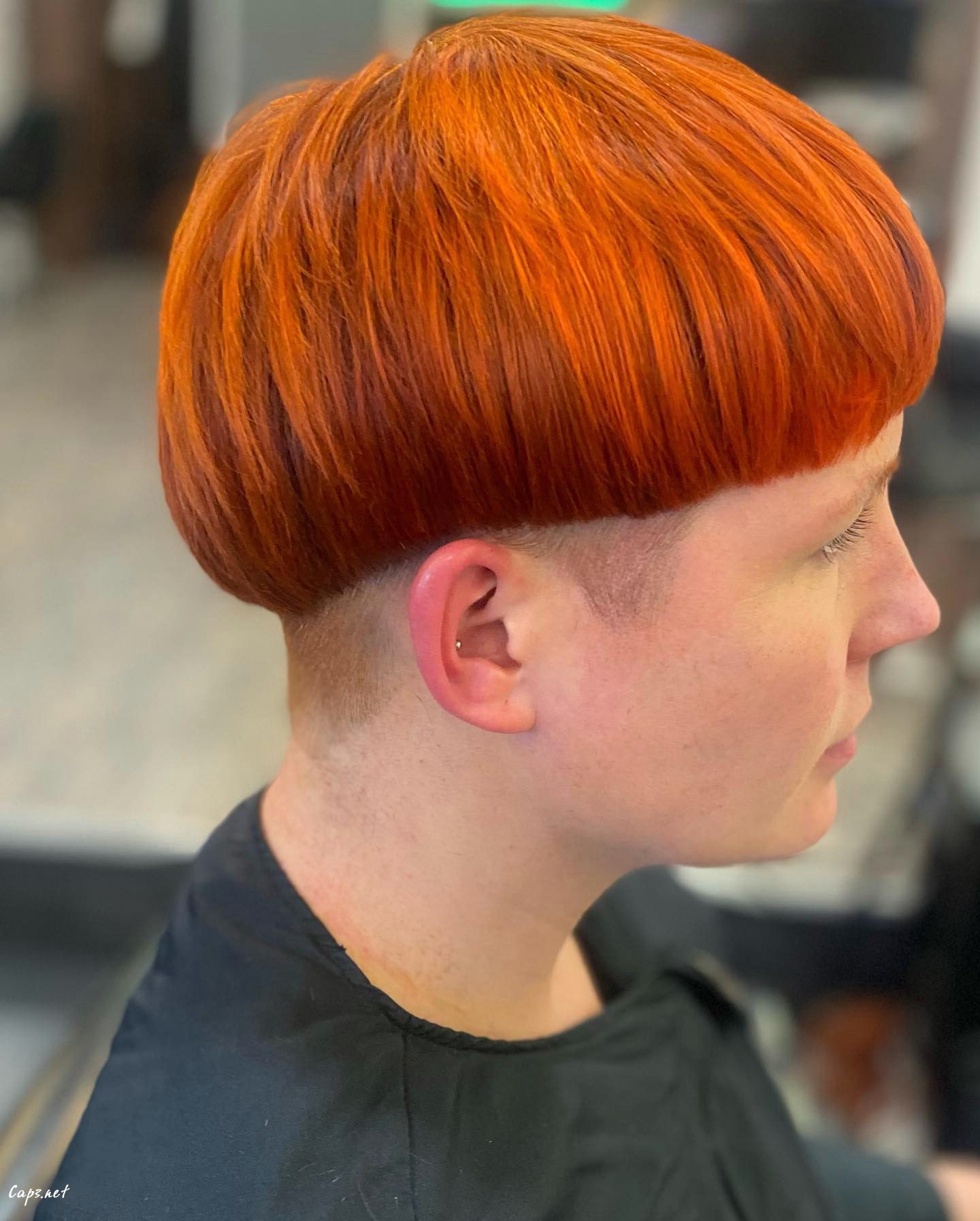 Copper Hair Bowl Cut