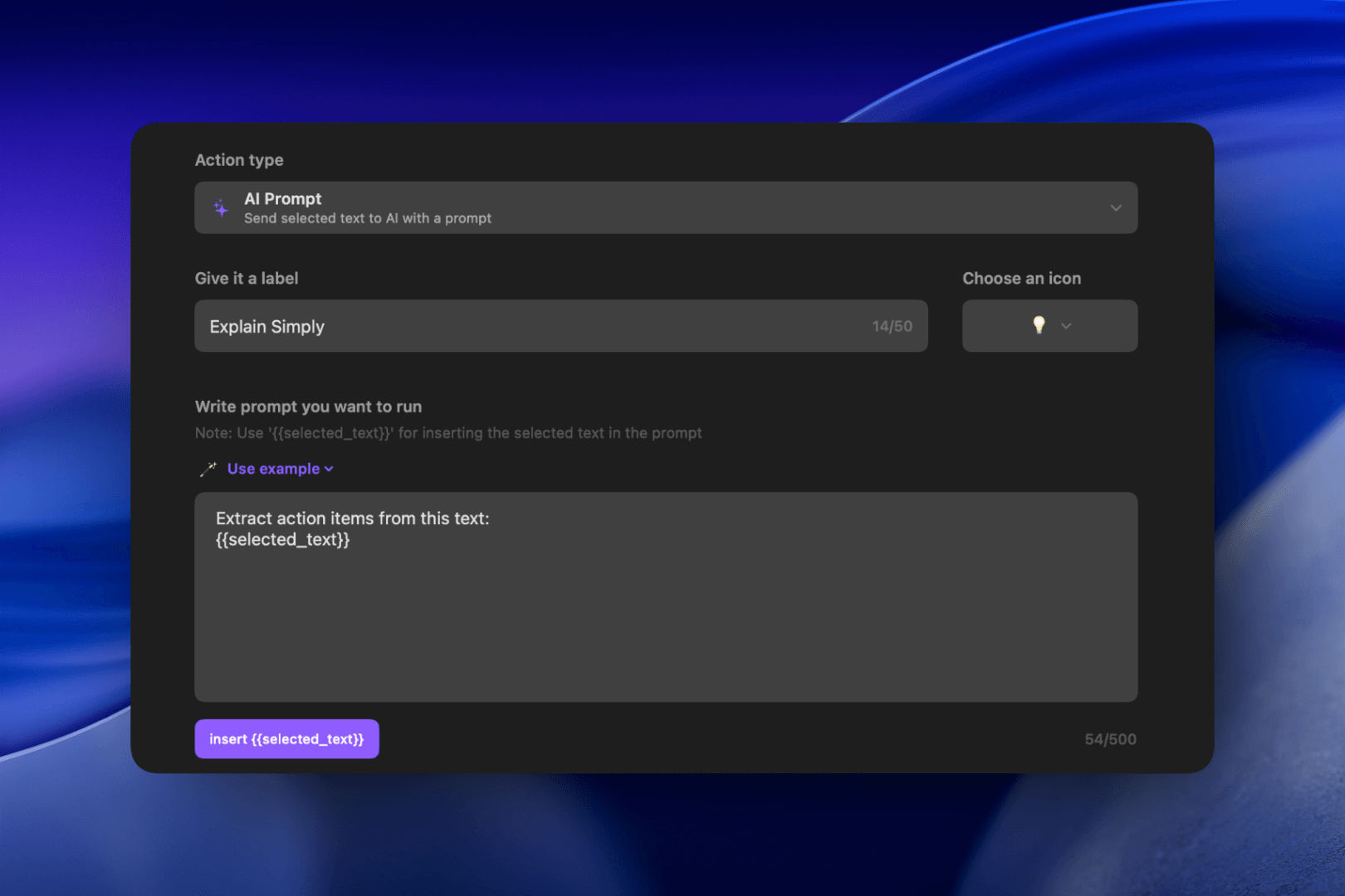 ActionClip AI prompt custom action preview