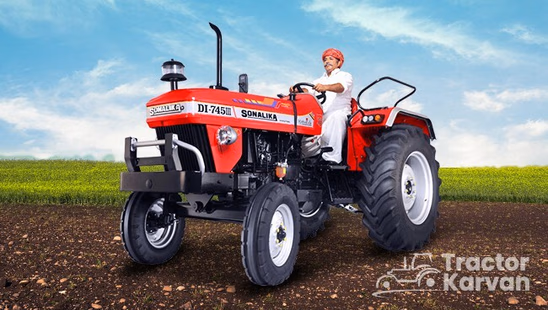 Sonalika Maharaja DI 745 III Tractor in Farm