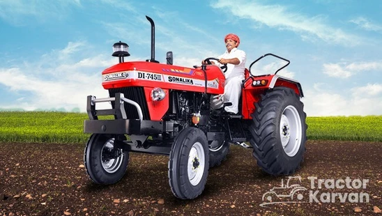 सोनालिका महाराजा DI 745 III  Tractor in Farm