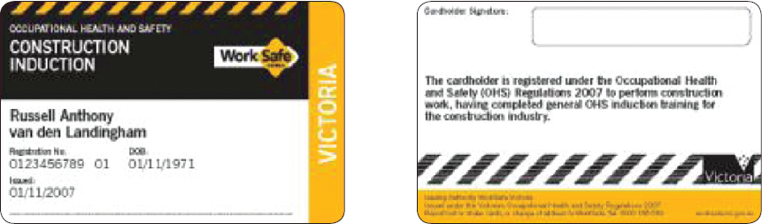 A Victorian (VIC) White Card
