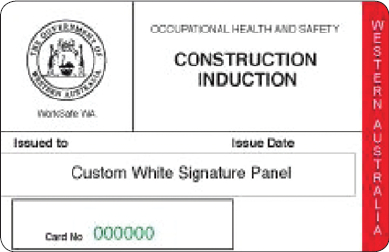 A Western Australia (WA) White Card