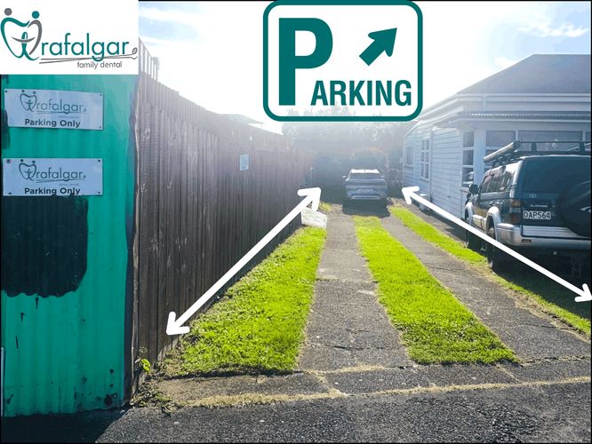 trafalgar family dental parking view