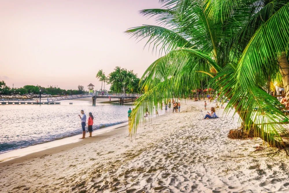 Relax on the sandy shores of Sentosa’s beaches