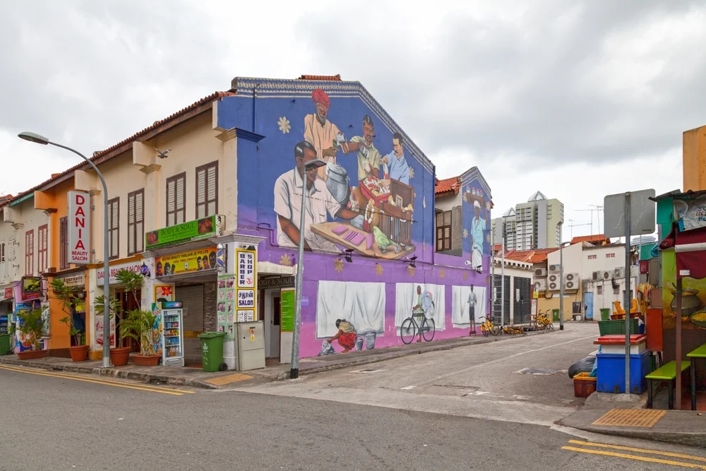 Walking tour of Little India street art
