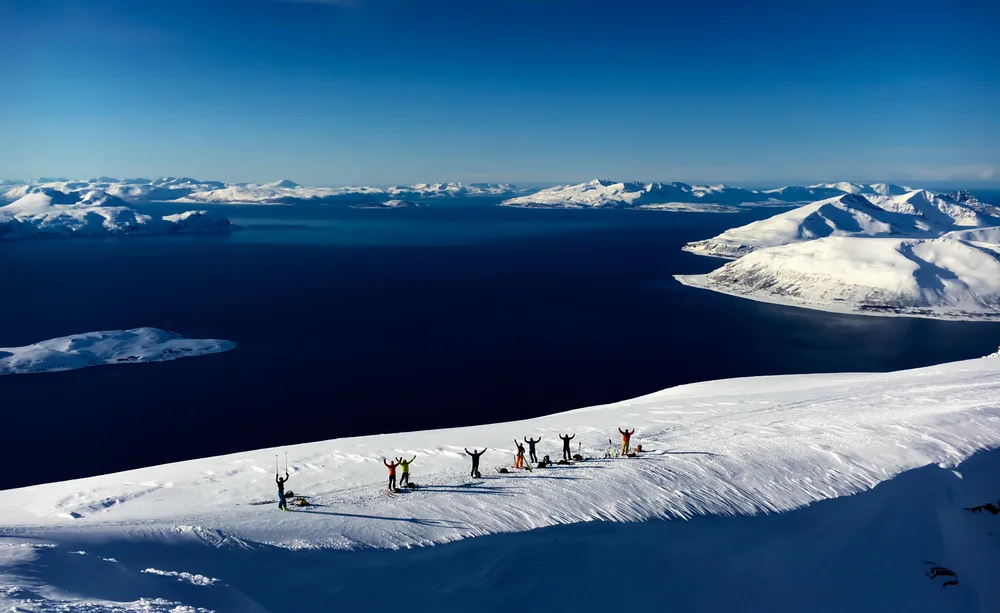 Winter Skiing in Strandafjellet