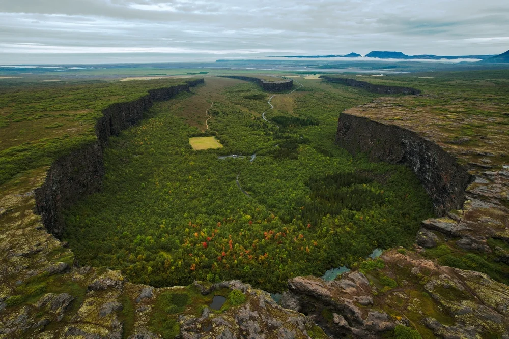 Ásbyrgi Canyon