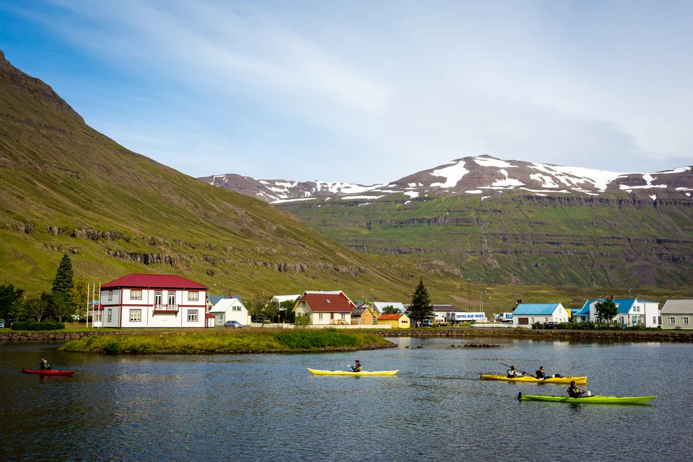 Kayaking in Seyðisfjörður