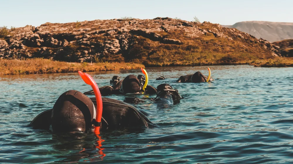Snorkeling at Silfra Fissure