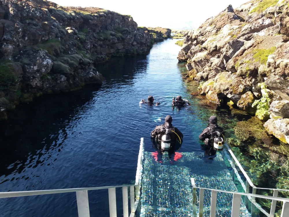  Diving at Silfra Fissure