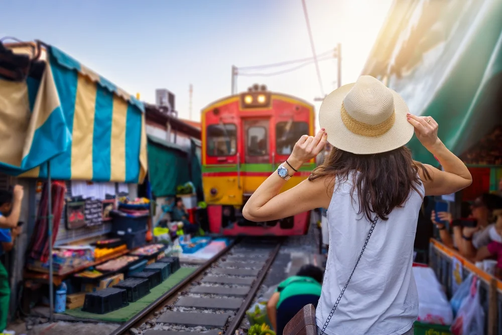 Damneun Saduak Floating Market + Maeklong Railway Market With Private Transfers