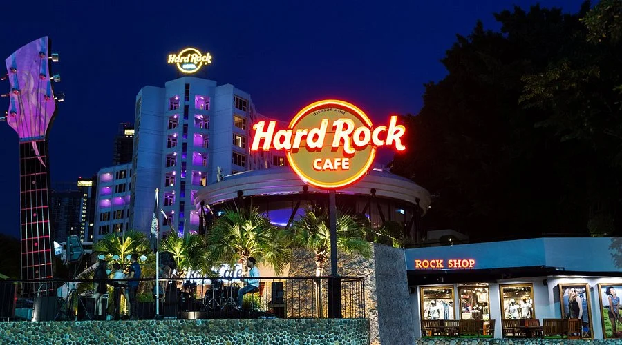 Enjoy a Couple of Drinks at the Hard Rock Café, Pattaya