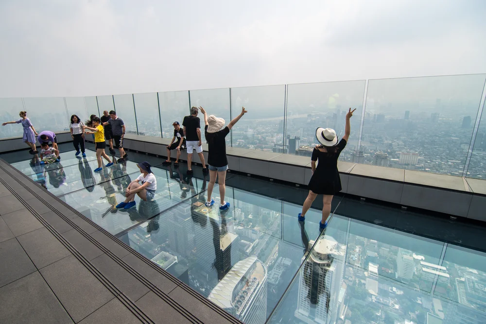 Enjoy Panoramic Views from Mahanakhon Skywalk Bangkok