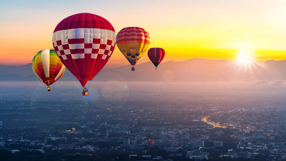 Hot Air Ballooning over Chiang Mai