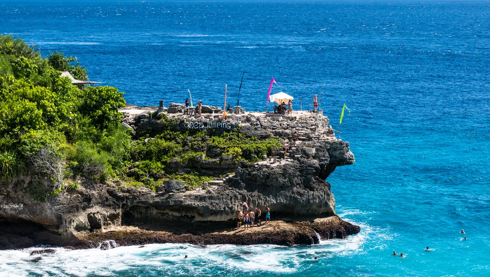 Cliff Jumping in Bali