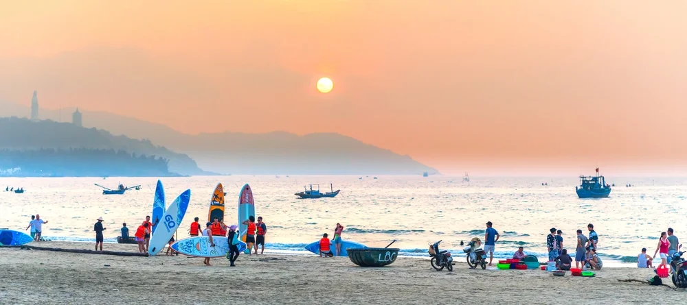 Surf the waves at Mỹ Khê Beach in Đà Nẵng