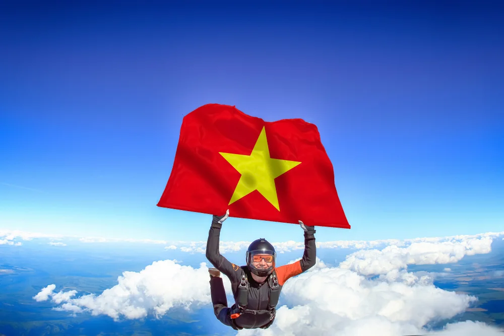 Skydiving in Vietnam