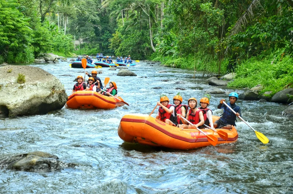Go White Water Rafting on Ayung River