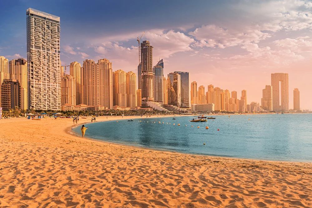 Watch the sunset at The Beach in JBR