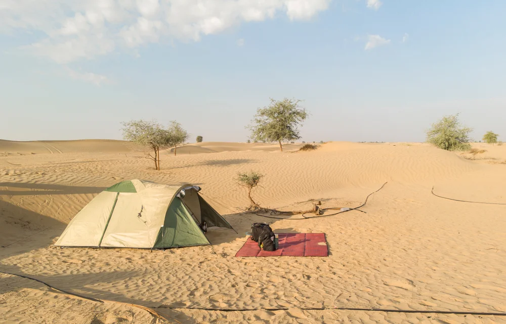 Camp under the stars at Al Qudra Desert
