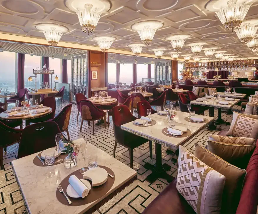 Dine sky-high at At.mosphere in Burj Khalifa