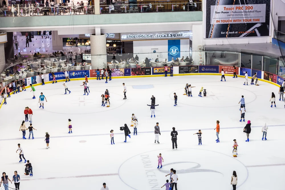 Skating at the Ice Rink