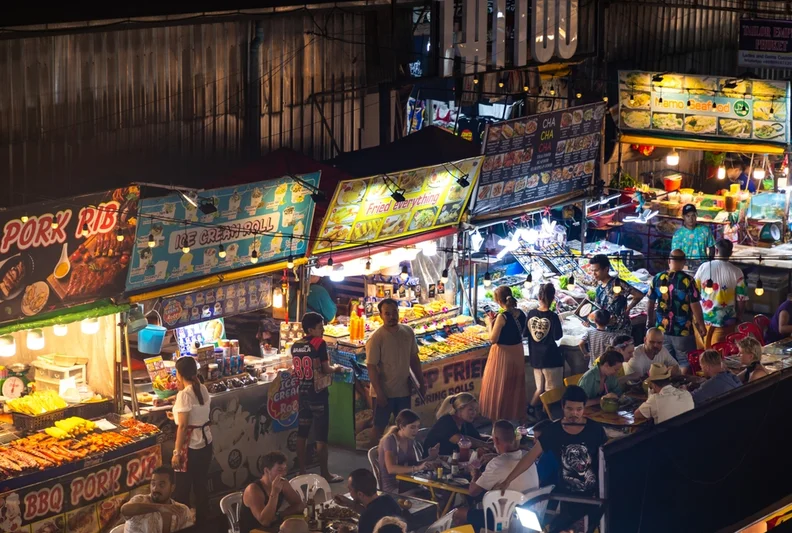 Enjoy street food and drinks