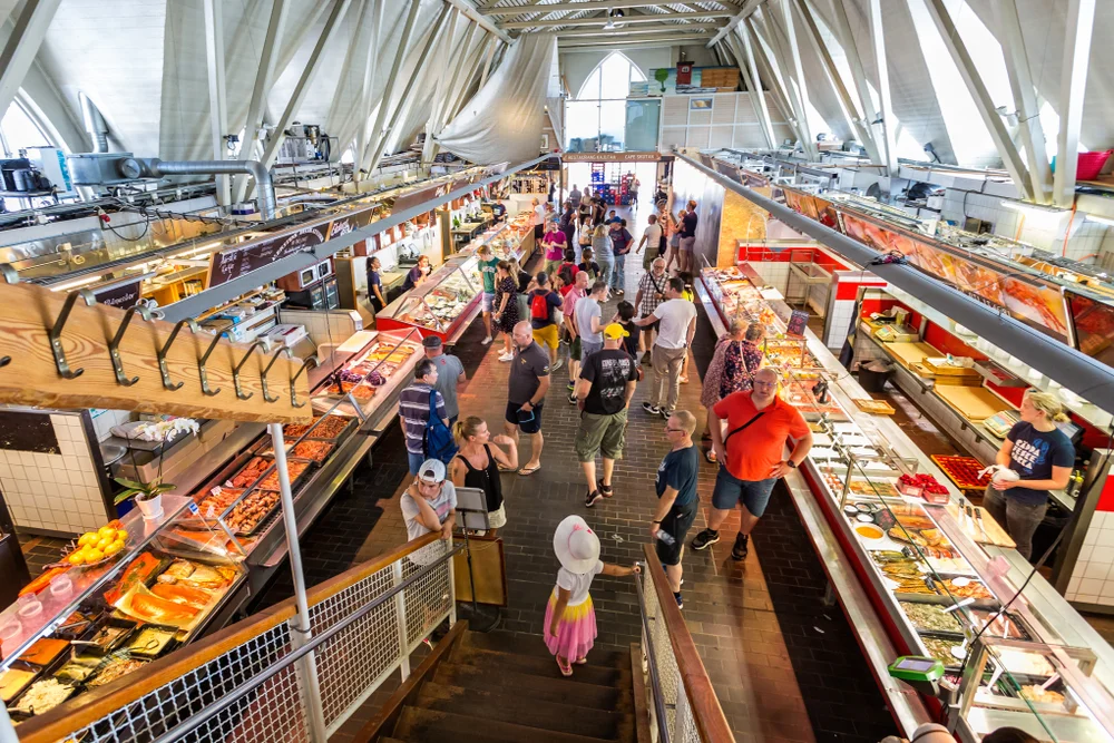 Savor seafood at Feskekôrka market
