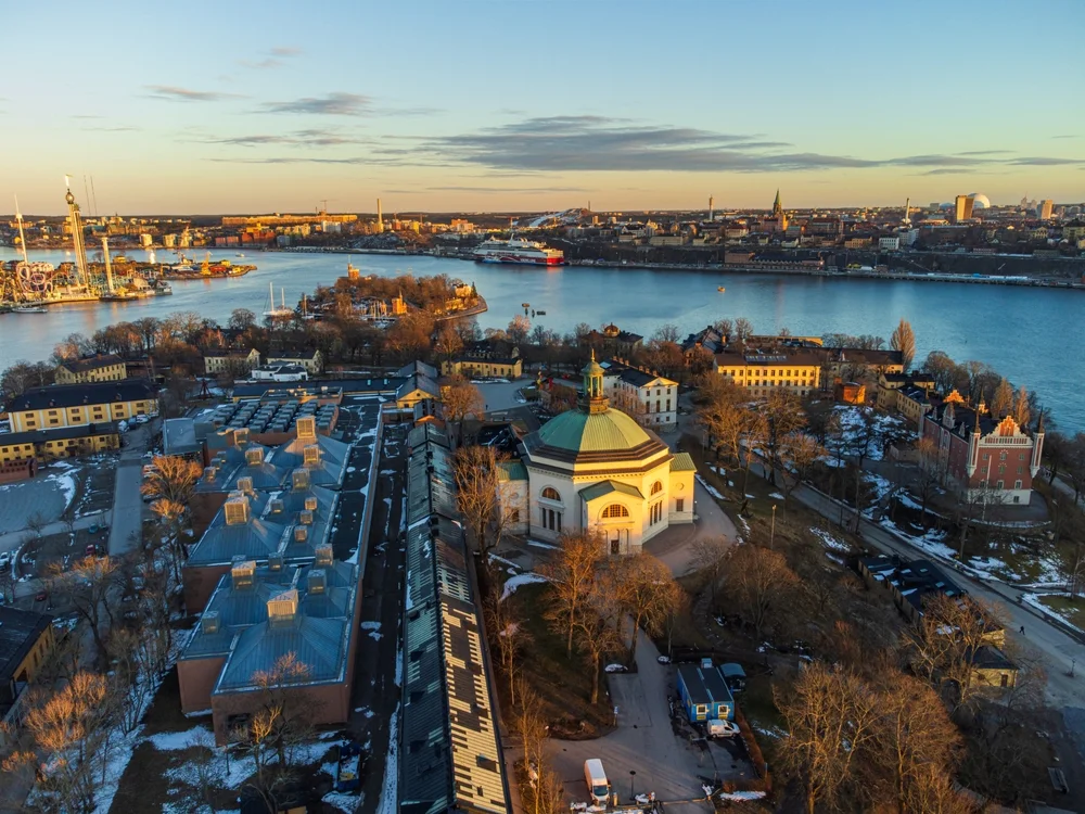 Photograph sunset at Skeppsholmen