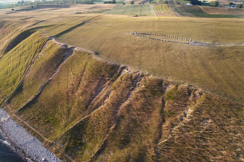 Walk the cliffs beside Ales Stenar