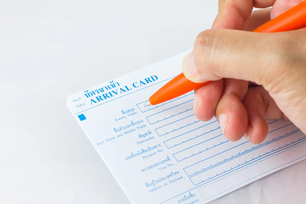 Thailand Visa On Arrival Form