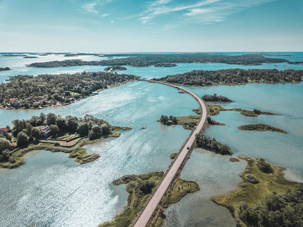 Cycling routes around Åland