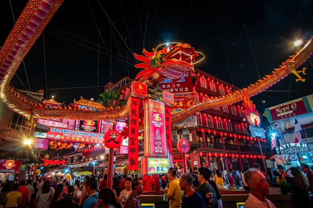 Jonker Street food at Night