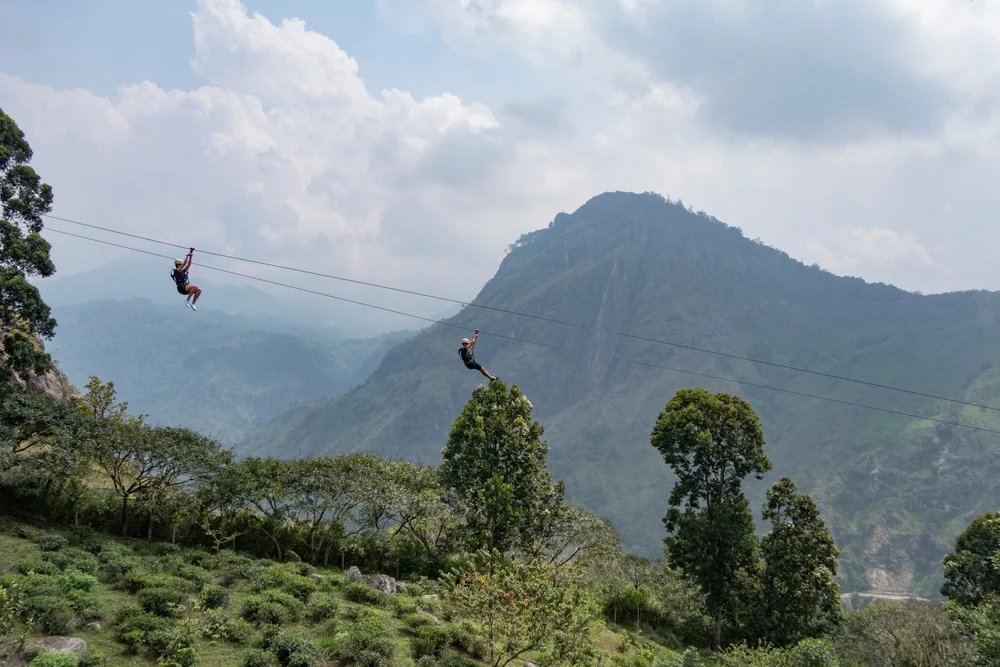Ziplining at Flying Ravana, Ella 