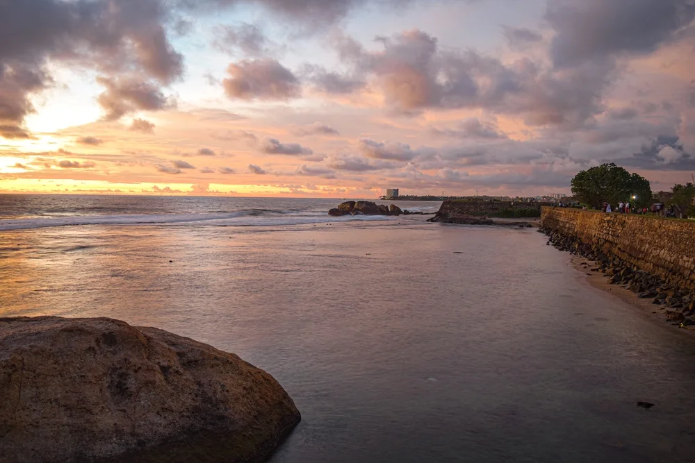 Sunset at Galle Fort Ramparts